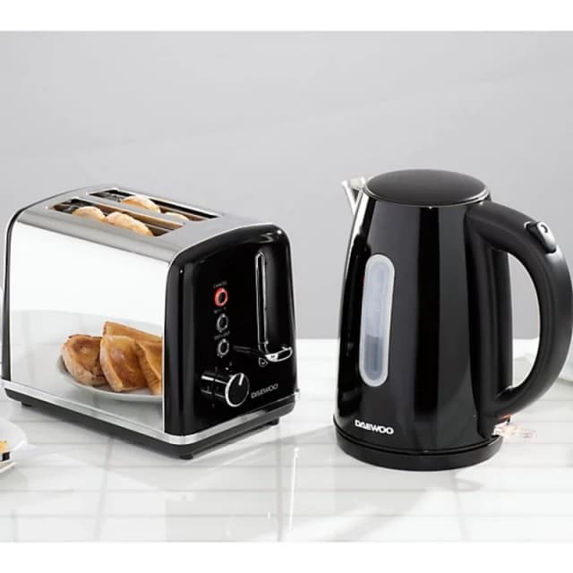 Daewoo SDA2716 1.7L Kensington Jug Kettle and 2 Slice Toaster Set
