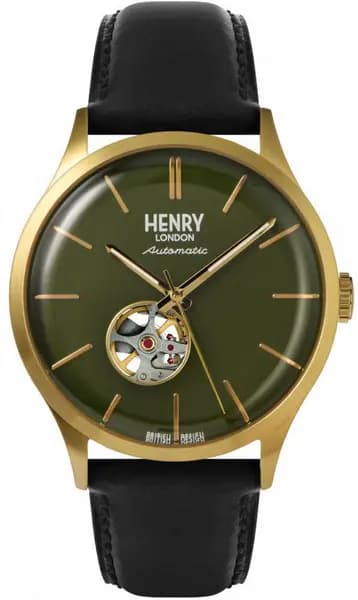 Henry London Watch Automatic Mens - Green HNR-138