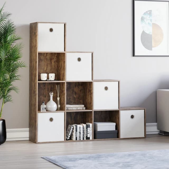 Lassic 10 Cube Storage Unit DB + Set of 5 Storage Cubes White unisex 10 Unit