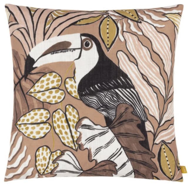 Furn Furn Tocorico Animal Printed Cushion in Natural Size: 50cm x 50cm Natural 50cm x 50cm Unisex 5025532763174