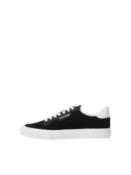 JACK & JONES Faux Leather Logo Sneakers Men Black