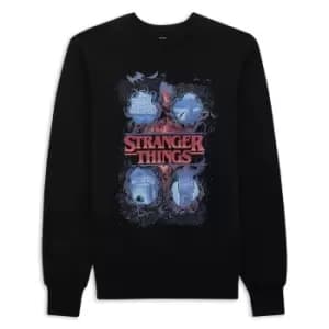 Stranger Things x Alex Hovey Four Seasons Sweatshirt - Black - L - Black