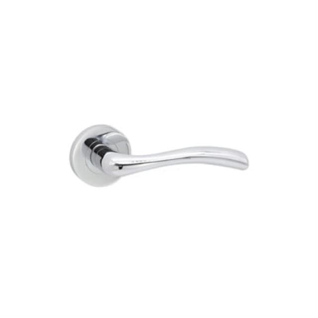 Spira Brass Zofie Lever Door Handle Polished Chrome