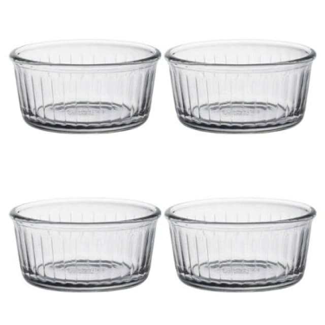 Duralex Oven Chef Glass Ramekins For Creme Brulee, Desserts - 8.5Cm - Pack Of 4