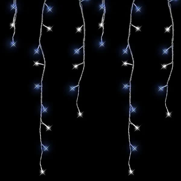 Christmas Workshop 360 LED Icicle Chaser Lights - Blue & White 78650