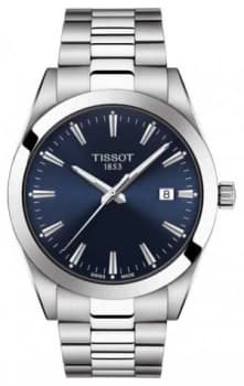Tissot Gentleman Stainless Steel Bracelet Blue Dial Watch