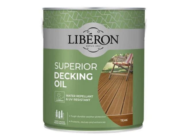 Liberon Superior Teak Decking Oil 2.5 Litres - Premium Wood Care Solution