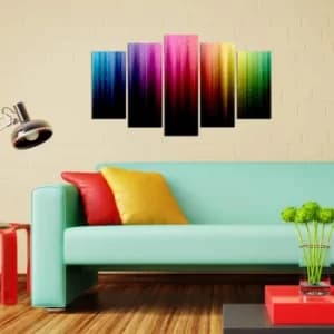 5MX-56 Multicolor Decorative MDF Painting (5 Pieces)