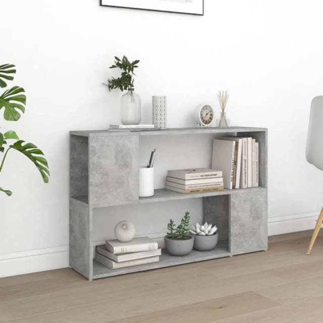 VIDAXL Vidaxl - Book Cabinet Concrete Grey 100x24x63cm Engineered Wood 8720286651308