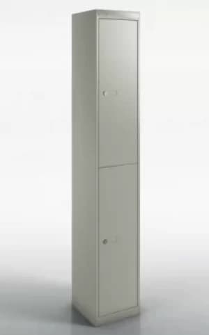 Qube by Bisley Locker 2 Door 1800mm High 457 Deep Goose Grey