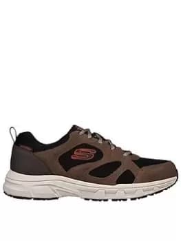 Skechers Oak Canyon Shoe, Brown/Black, Size 11, Men