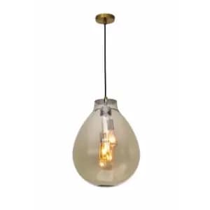 Impex Rio 1 Light Medium Champagne Crystal