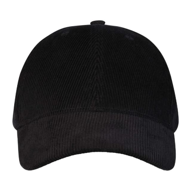 Elevate NXT Mens 6 Panel Corduroy Baseball Cap in Black Male One Size