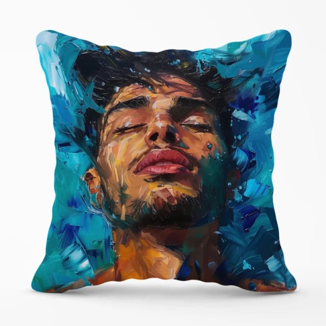 Warren Reed - Designer Vivid Serenity Cushions Size: 45cm x 45cm Multicolor Unisex 45cm x 45 cm