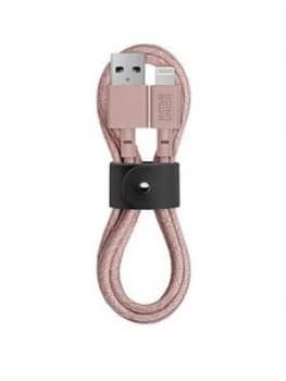 Native Union Nu Belt Cable Lightning - Rose 1.2M