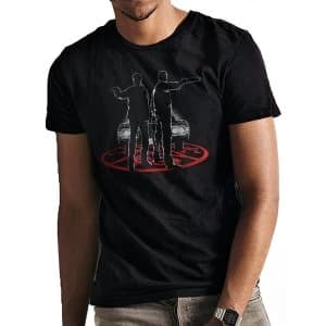 Supernatural - Unisex Large Silhouette T-Shirt (Black)