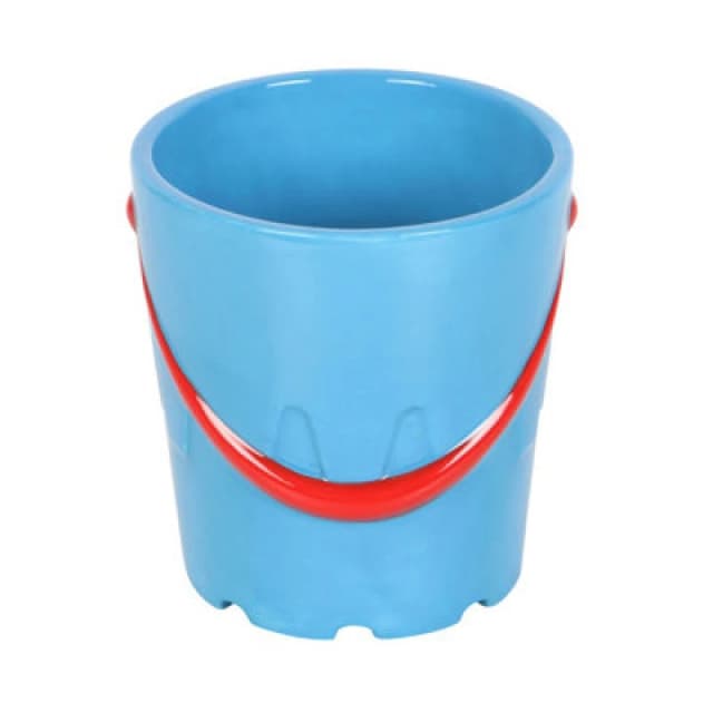 Something Different Something Different Bucket Ceramic Mug & Spoon Set in Blue Blue One Size Unisex 5063470909896