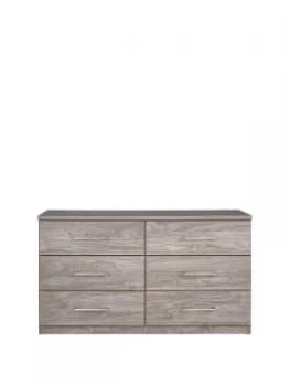 Consort Aura Ready Assembled 3 + 3 Drawer Chest
