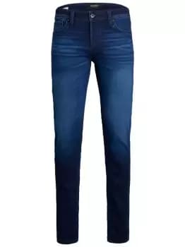 JACK & JONES Glenn Original Ge 106 Indigo Knit Slim Fit Jeans Men Blue