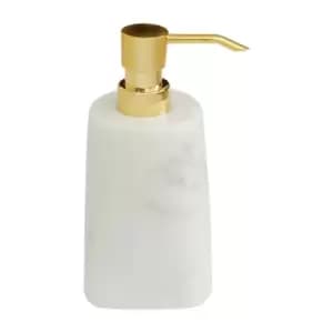 Soap Dispenser in Gold & Marble Effect