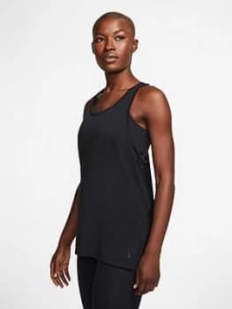 Nike Yoga Layer Tank Top - Black, Size XS, Women