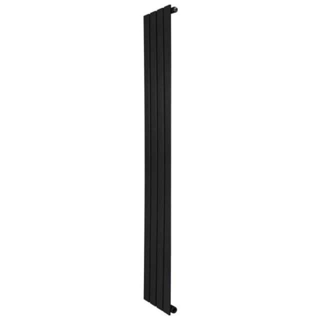 Monstershop Flat Single Column Radiator - 1600 x 280mm - Black Unisex
