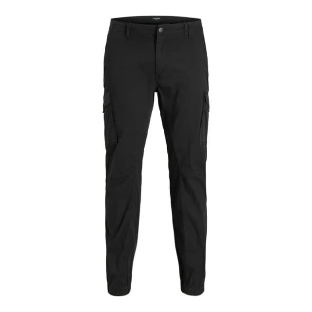 Jack and Jones Flake Cargo Trouser Mens Plus Size - Black 46 R