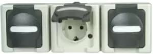 Kopp 16A Grey 2+E Pole Industrial Power Socket, 250V ac