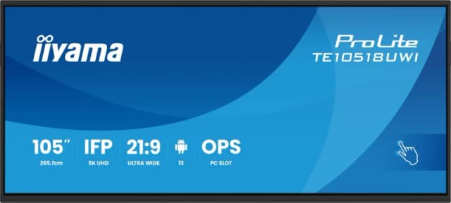 iiyama TE10518UWI-B1AG Signage Display Kiosk design 2.66 m (104.6"