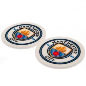 Manchester City FC 2 Pack Coaster Set