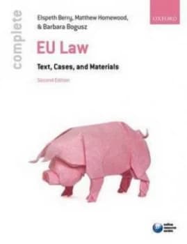 Complete EU law Elspeth Berry Paperback - Used book