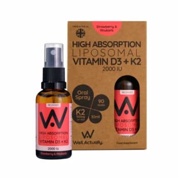 WellActually Liposomal L Vit D3 Strawberry & Rhubarb - 30ml