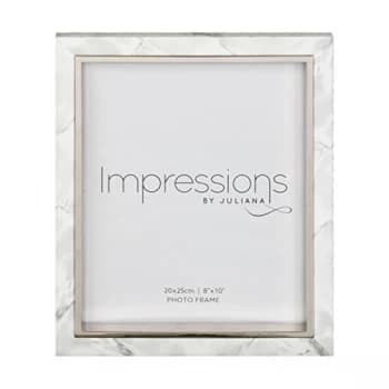 8" x 10" - Impressions White Marble Look Frame