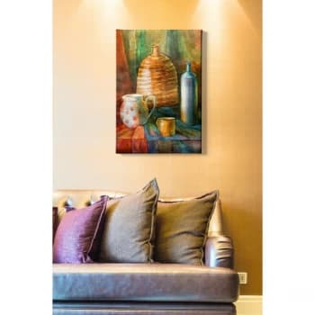 Kanvas Tablo (50 x 70) - 264 Multicolor Decorative Canvas Painting