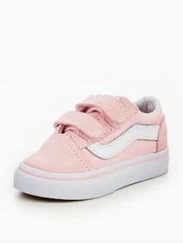 Vans TD Old Skool V Infant Trainer Pink Size 4