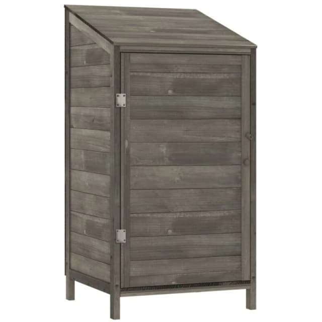 vidaXL Garden Shed Anthracite 55x52x112cm Solid Wood Fir, Grey 152180