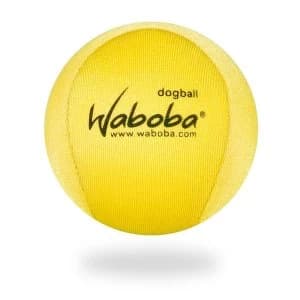 Waboba Fetch Dog Ball Yellow 60mm