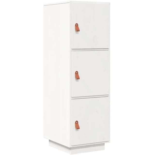 Vidaxl Highboard White 34X40X108.5cm Solid Wood Pine, White 820168