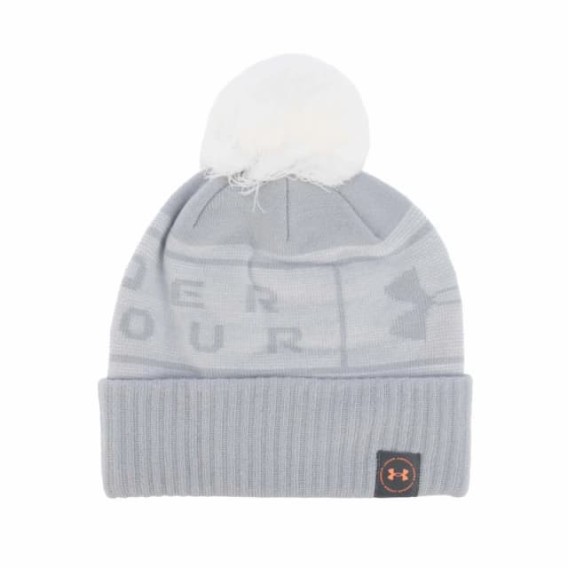 Under Armour UA Big Logo Pom Beanie - Grey Grey One Size