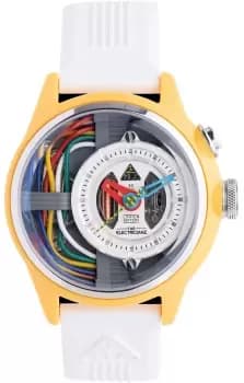Electricianz Watch Nylon Cable Z 42mm White Rubber