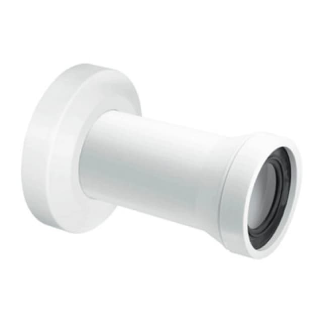 McAlpine WC17-110 WC Connector Wall Flange White