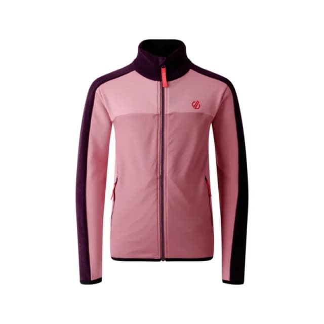 Kids' stretchy mid-layer tracksuit jacket Dare 2B Emergent IV Violet Unisex 11/12 ans