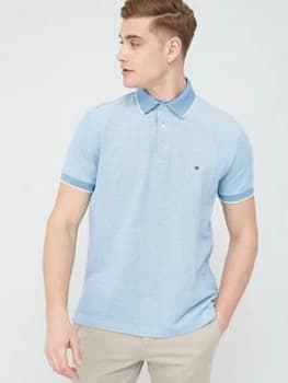 Tommy Hilfiger Cool Oxford Regular Fit Polo Shirt - Regatta Blue, Regatta Blue Size M Men