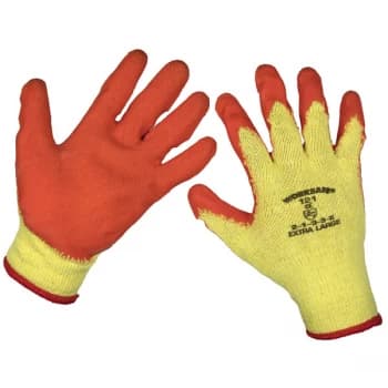 Worksafe 9121XL/12 Super Grip Knitted Gloves Latex Palm (X-Large) ...