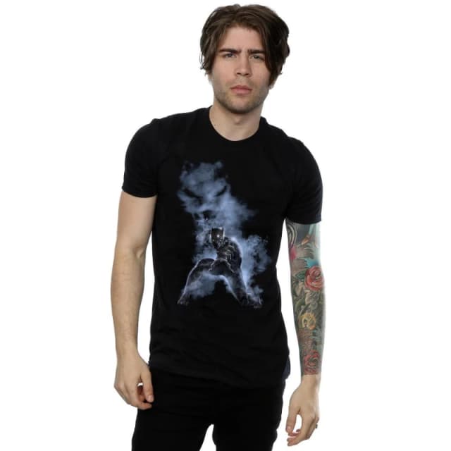 Marvel Marvel Men Black Panther Smoke T-Shirt Size: Small Black S Male 5057068019203