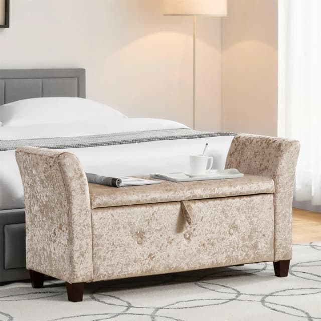 Lassic Vida Designs Seville Storage Ottoman UKFR Champagne Crush unisex One Size