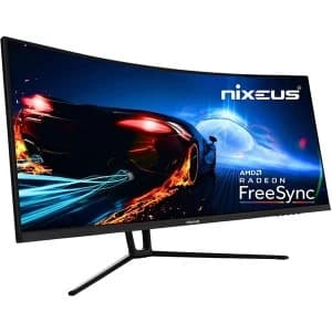 Nixeus EDG 34" NX-EDG34S QHD Ultra Wide Curved LED Gaming Monitor