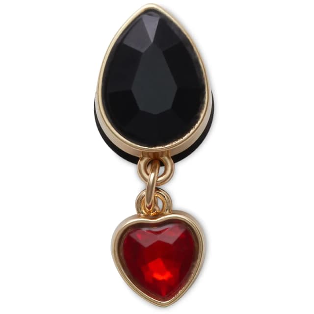 Crocs Jibbitz Crocs Dangle Ruby Heart Noir Unisex TU