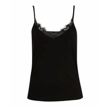 Ted Baker Paygee Lace Detail Cami - BLACK