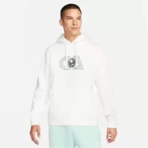 Nike America Club Fleece Mens Pullover Hoodie - Cream